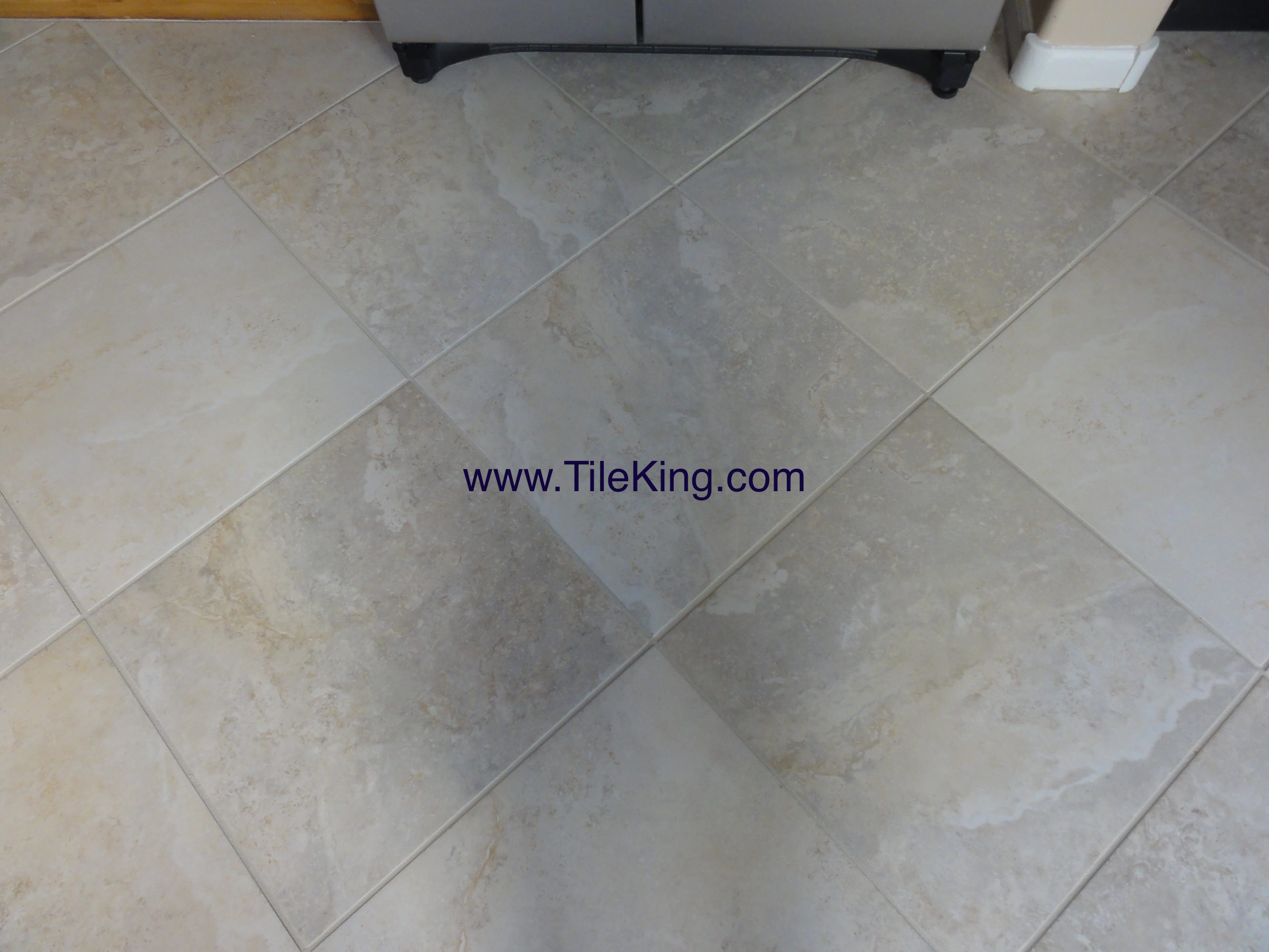 travertine tile after cleaning and sealing