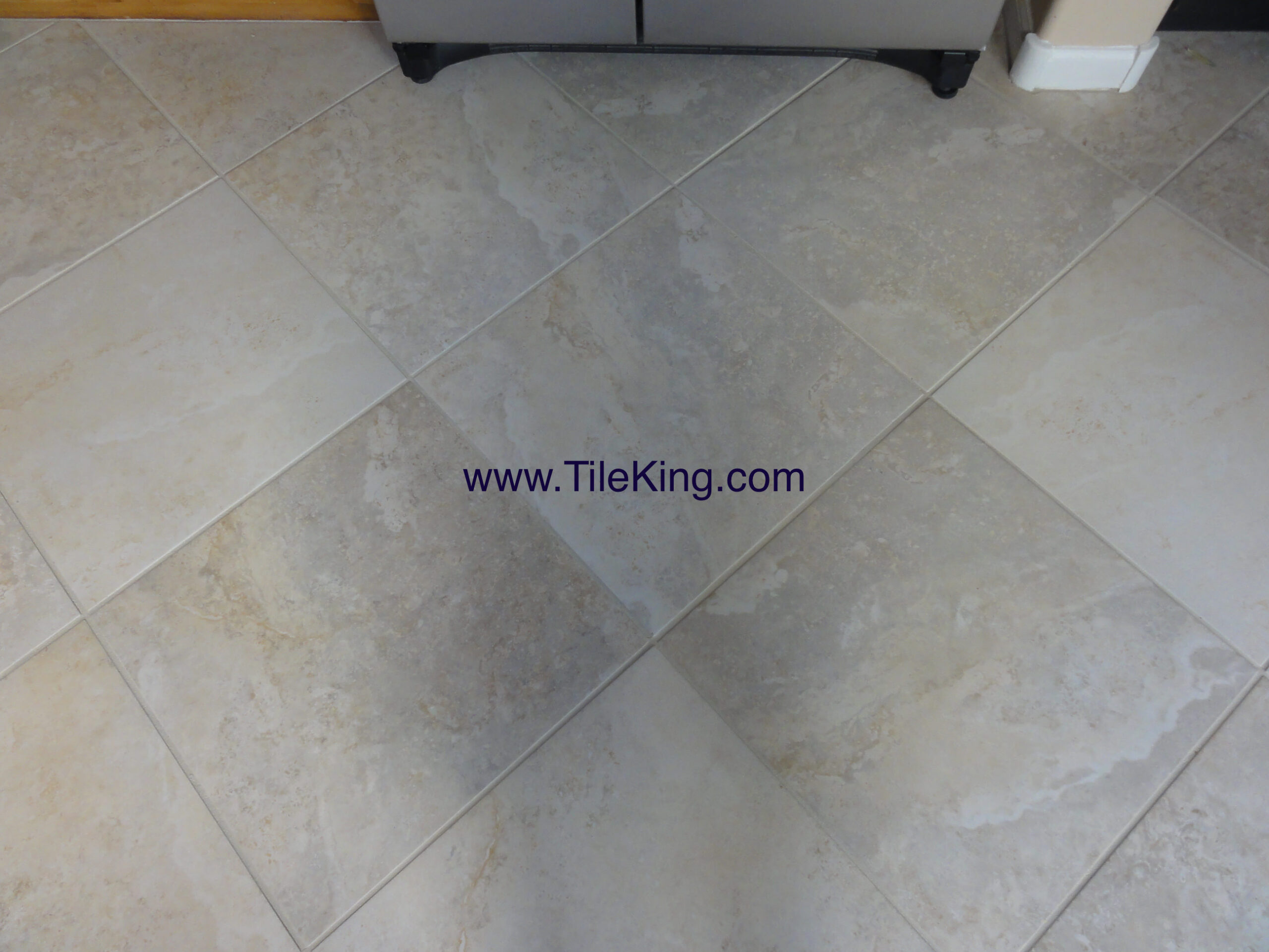 travertine tile after cleaning and sealing